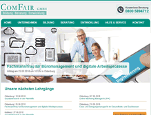 Tablet Screenshot of comfair-gmbh.de